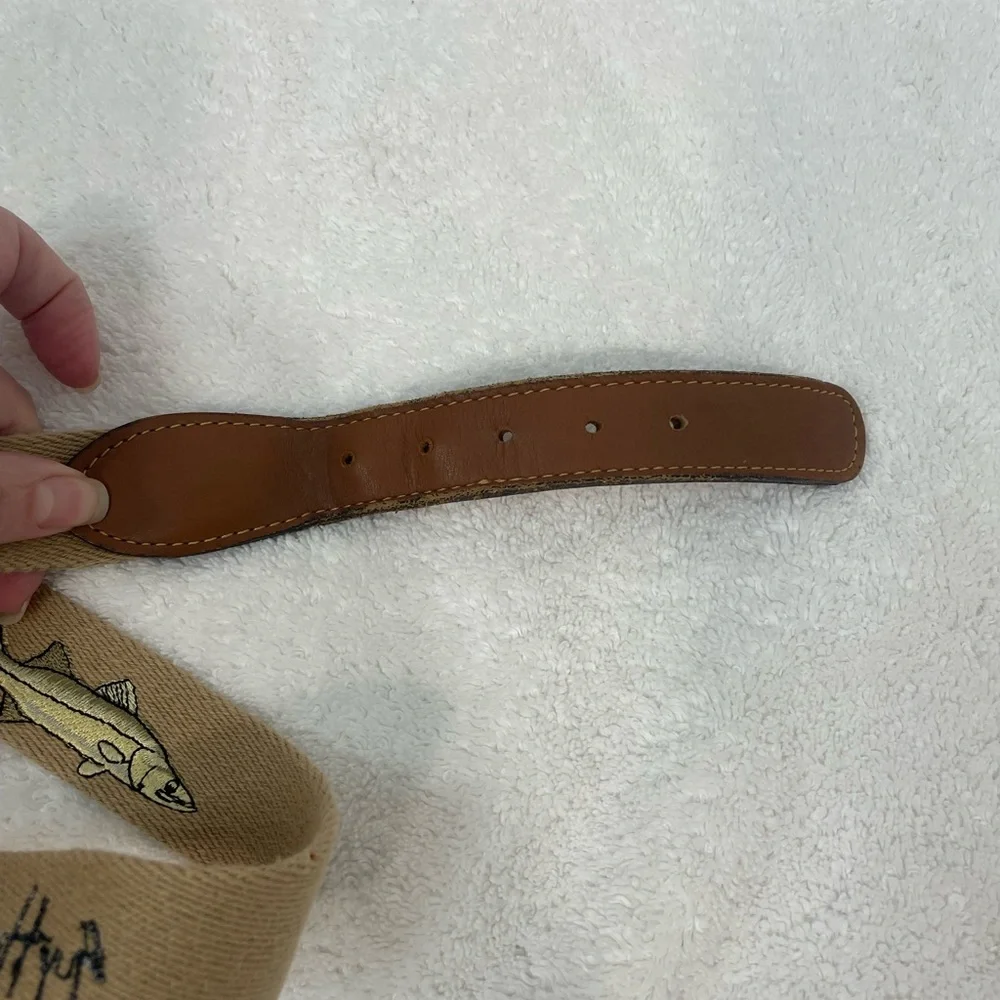 ZEP-PRO Guy Harvey canvas belt, w/embroidered snook fish - 42
